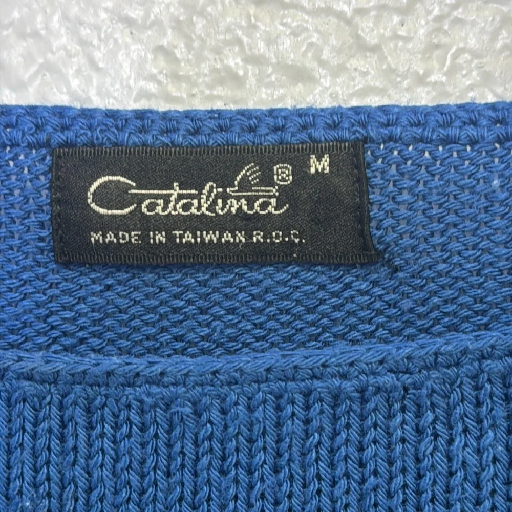 Catalina Vintage Blue Knit Boat Sweater - Picture 5 of 8